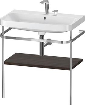 Duravit WTU HAPPY D.2 PLUS 775x490mm m Metallkon 2 HL NB gebürstet