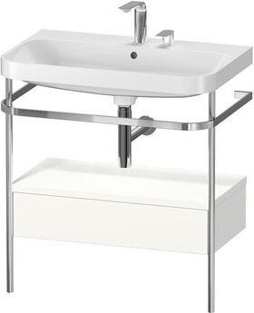 Duravit WTU HAPPY D.2 PLUS 775x490mm m Metallkon 2 HL we seidenmatt