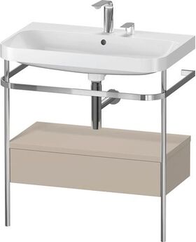 Duravit WTU HAPPY D.2 PLUS 775x490mm m Metallkon 2 HL ta seidenmatt