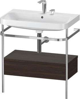 Duravit WTU HAPPY D.2 PLUS 775x490mm m Metallkon 2 HL NB gebürstet