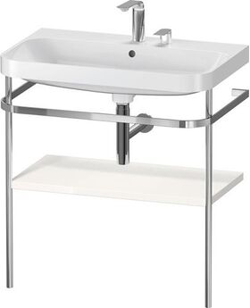 Duravit WTU HAPPY D.2 PLUS 775x490mm m Metallkon 2 HL we hochglanz