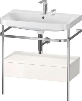 Duravit WTU HAPPY D.2 PLUS 775x490mm m Metallkon 2 HL we hochglanz