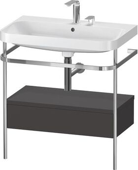 Duravit WTU HAPPY D.2 PLUS 775x490mm m Metallkon 2 HL gra supermatt