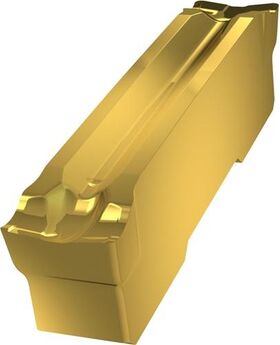 Wendeschneidplatte ISO GL5-D500M03-PM:G8330 Breite 5mm PVD beschichtet Gold - VPE: 10