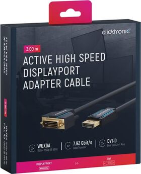 Aktives DisplayPort™-auf-DVI-D-Adapterkabel, 3m- VPE: 1