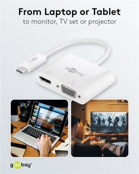 USB-C™ Multiport-Adapter auf HDMI™, VGA- VPE: 1