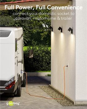 CEE-Adapterleitung, Schutzkontakt-Stecker auf CEE-Kupplung, 5 m, 5m- VPE: 1