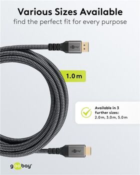 DisplayPort-auf-HDMI™-Kabel, 1m- VPE: 1
