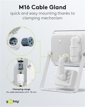 LED-Außenstrahler, 30 W, mit Bewegungsmelder- VPE: 1