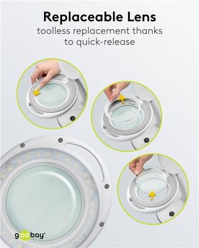 LED-Stand-Lupenleuchte, 6 W, weiß- VPE: 1