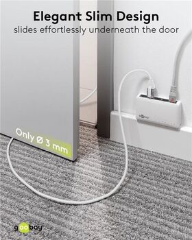 Ethernet-Kabel USB-A 3.0 auf RJ45, Slim, 2 m, 2m- VPE: 1
