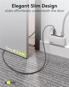 Ethernet-Kabel USB-C™ 3.1 auf RJ45, Slim, 3 m, 3m- VPE: 1