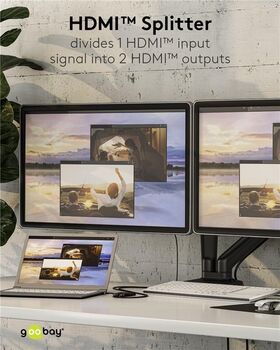 HDMI™-Splitter 1 auf 2- VPE: 1