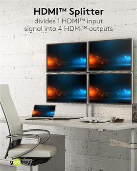 HDMI™-Splitter 1 auf 4- VPE: 1