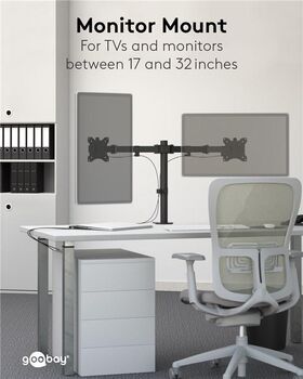 Doppel-Monitorhalterung Flex- VPE: 1