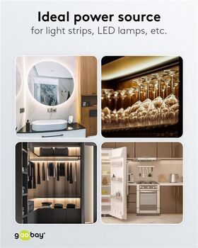 LED-Trafo 12 V (DC), 12 W, IP67- VPE: 1