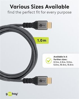 High-Speed-HDMI™-Kabel mit Ethernet, 1m- VPE: 1