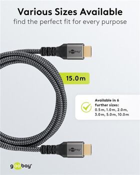 High-Speed-HDMI™-Kabel mit Ethernet, 15m- VPE: 1
