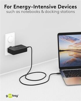 USB-C™-Ladegerät für Laptops (90 W) schwarz- VPE: 1