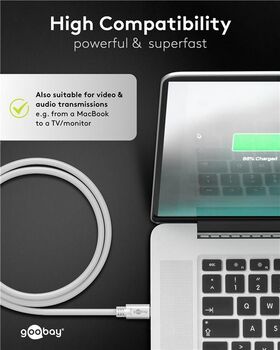 Sync & Charge Super Speed USB-C™ 3.2 Gen 1 USB-C™ Kabel, 0.5m- VPE: 1