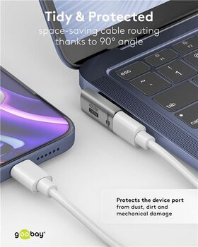 USB-C™-Adapter vertikal 90° rotiert, USB4™- VPE: 1