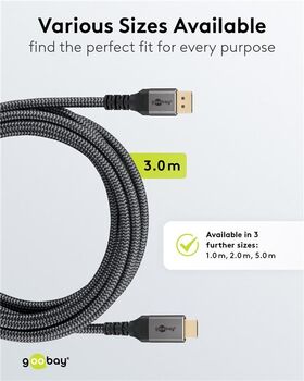 DisplayPort-auf-HDMI-Kabel, 3m- VPE: 1