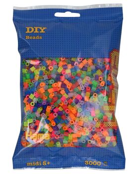 HAMA Perlen Transp. Neon 3.000 Stück
