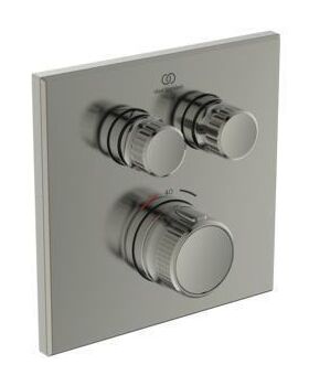 IDS UP-Brausethermostat Navigo CERATHERM 2 Verbraucher, eckig silver storm IDEAL STANDARD