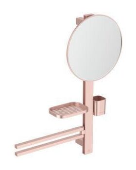 IDS Accessoir-Bar M700 mit Spiegel d= 320mm rose IDEAL STANDARD