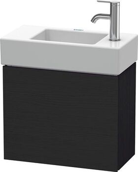 Duravit Waschtischunterbau L-CUBE 400x480x240mm A links eiche schwarz