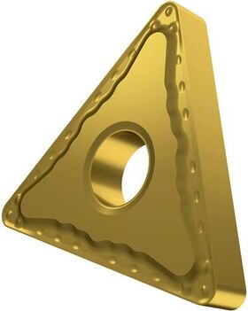 Drehwendeschneidplatte ISO TNMG 160404E-FF:T8315 D.3,81mm PVD beschichtet Gold - VPE: 10