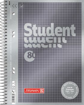 BRUNNEN  Collegeblock A5 kariert 90g - 5 VPE