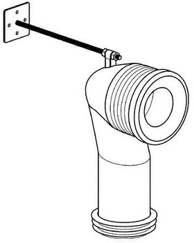 Grohe WC-Ablaufbogen 93,5-137mm, vertikal