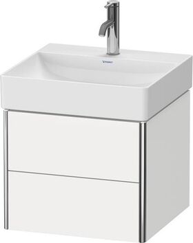 Duravit Waschtischunterbau XSQUARE 397x484x460mm 2 Schubk fla gr seidenmatt