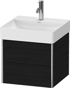 Duravit Waschtischunterbau XSQUARE 397x484x460mm 2 Schubk eiche schwarz