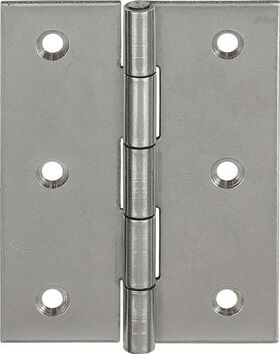 Scharnier 10502 H.40mm B.32mm S.0,9mm VA gerollt,halbbreit VORMANN - VPE: 50