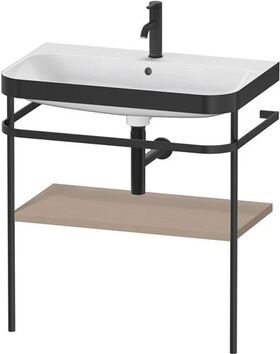 Duravit WTU HAPPY D.2 PLUS 775x490mm m Metallkon e Hahnloch leinen