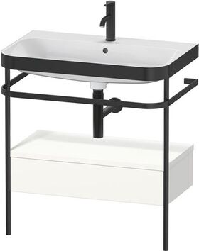 Duravit WTU HAPPY D.2 PLUS 775x490mm m Metallkon e HL we seidenmatt