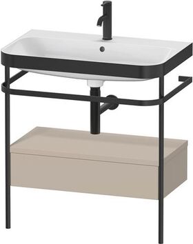 Duravit WTU HAPPY D.2 PLUS 775x490mm m Metallkon e HL ta seidenmatt