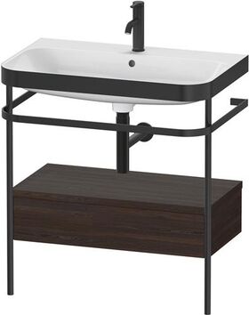 Duravit WTU HAPPY D.2 PLUS 775x490mm m Metallkon e HL NB gebürstet