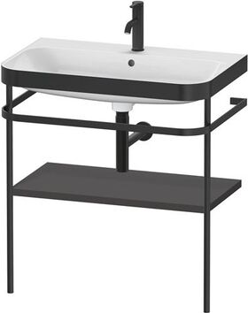 Duravit WTU HAPPY D.2 PLUS 775x490mm m Metallkon e HL gra supermatt