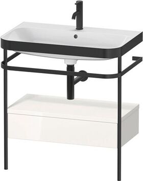 Duravit WTU HAPPY D.2 PLUS 775x490mm m Metallkon e HL we hochglanz