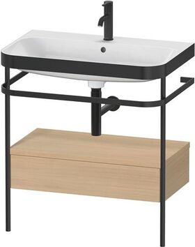 Duravit WTU HAPPY D.2 PLUS 775x490mm m Metallkon e HL medi eiche