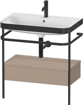 Duravit WTU HAPPY D.2 PLUS 775x490mm m Metallkon e Hahnloch leinen