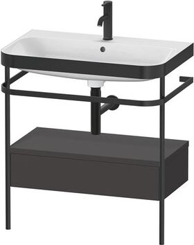 Duravit WTU HAPPY D.2 PLUS 775x490mm m Metallkon e HL gra supermatt