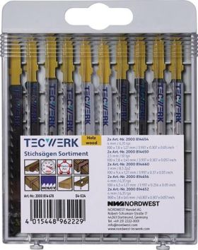 Stichsägeblattsortiment 10-tlg.f.Metall TECWERK