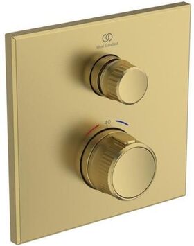 IDS UP-Brausethermostat Navigo CERATHERM 1 Verbraucher, eckig brushed gold IDEAL STANDARD