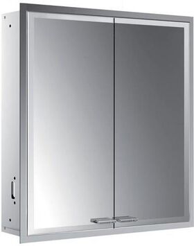 Emco LED-Lichtspiegelschrank PRESTIGE 2 UP 615x666mm ohne light System Aluminium EMCO
