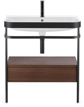 Duravit WTU HAPPY D.2 PLUS 575x490mm m Metallkon e HL NB gebürstet