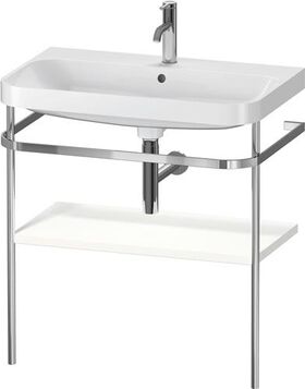 Duravit WTU HAPPY D.2 PLUS 775x490mm m Metallkon e HL we seidenmatt